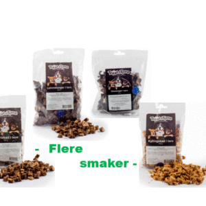 TreatTime terninger lam/hjort/okse/geit/villsvin/and/fisk/kanin100g