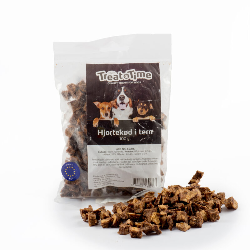 TreatTime terninger lam/hjort/okse/geit/villsvin/and/fisk/kanin100g - Bilde 2