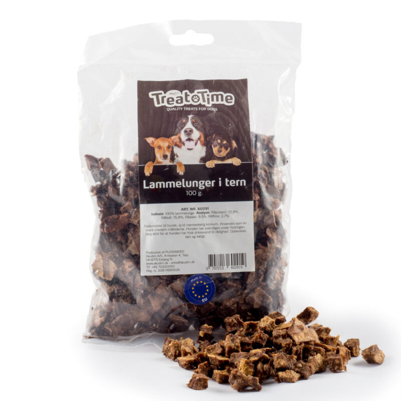 TreatTime terninger lam/hjort/okse/geit/villsvin/and/fisk/kanin100g - Bilde 4
